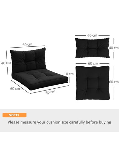 Outsunny 2pc Outdoor Seat Cushion for Patio Furniture