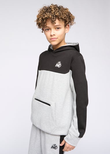 Kings Will Dream Grey Marl Techy Tracksuit (7-14 yrs)