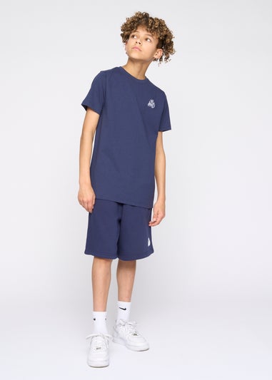 Kings Will Dream Navy Crosby Jog Shorts (7-14 yrs)