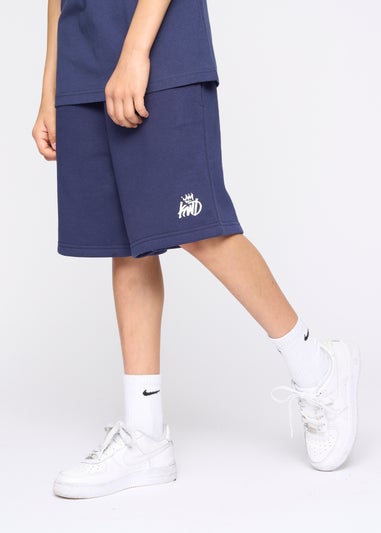 Kings Will Dream Navy Crosby Jog Shorts (7-14 yrs)