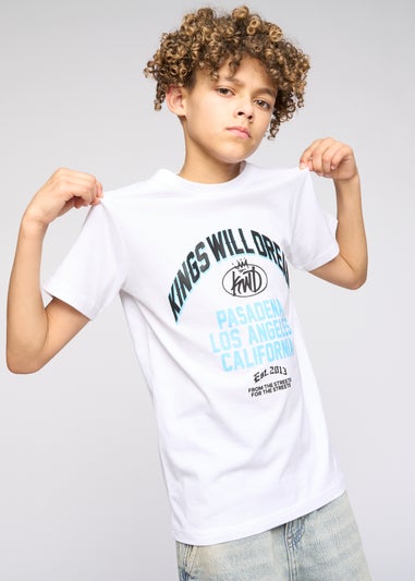 Kings Will Dream White Pasadena T-Shirt (7-14 yrs)