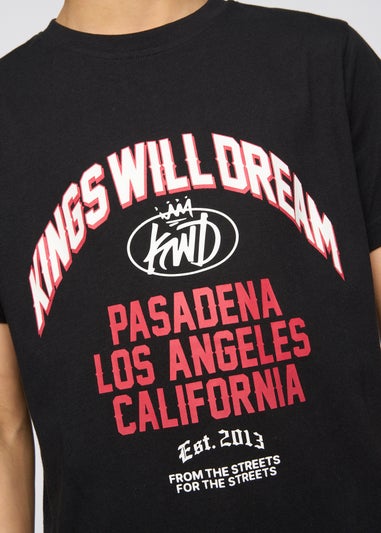 Kings Will Dream Black Pasadena T Shirt (7-14 yrs)