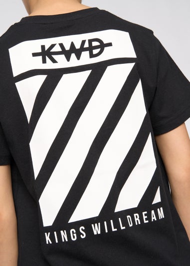 Kings Will Dream Black Stanton T-Shirt (7-14 yrs)