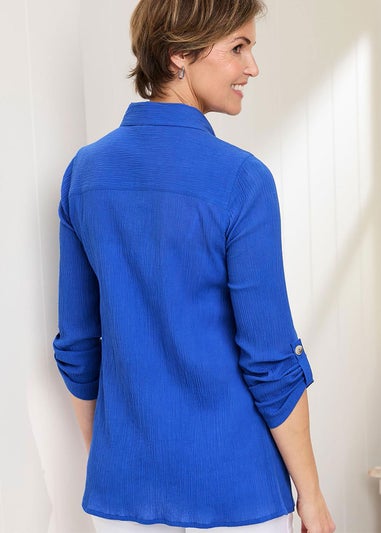 Cotton Traders Indigo Cotton Shirt