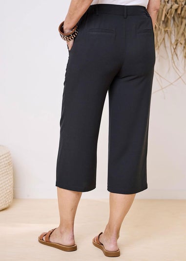 Cotton Traders Black Crop Trousers