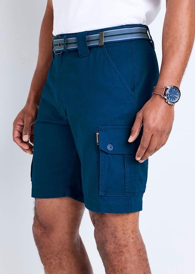 Cotton Traders Navy Guinness Cargo Shorts
