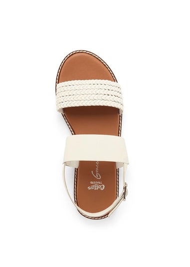 Cotton Traders Warm Cream Grace Leather Sandals