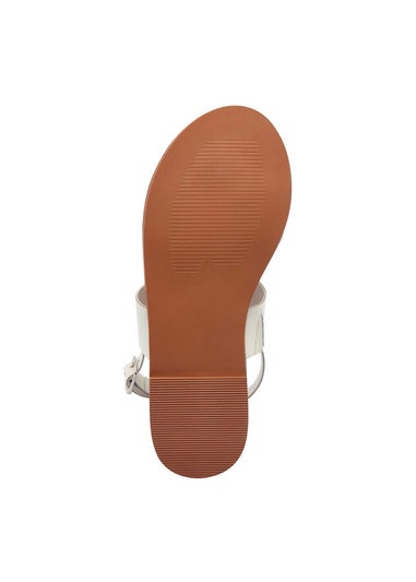 Cotton Traders Warm Cream Grace Leather Sandals