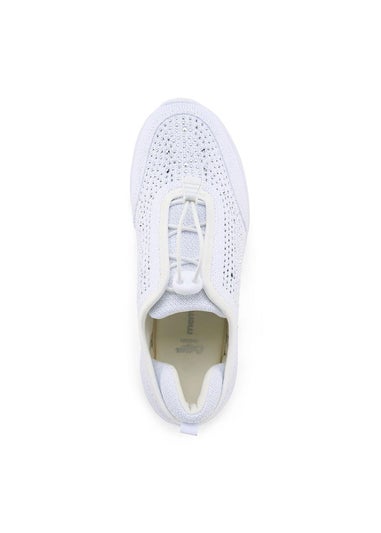 Cotton Traders Warm Cream Memorylite Toggle Trainers