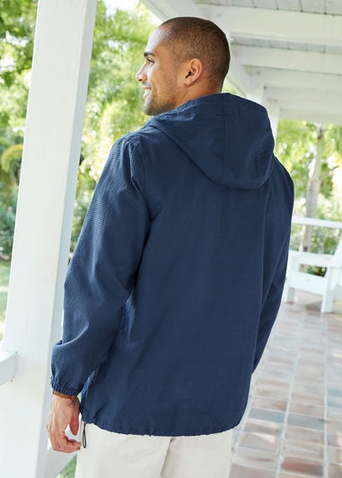 Cotton Traders Dark Blue Seersucker Jacket