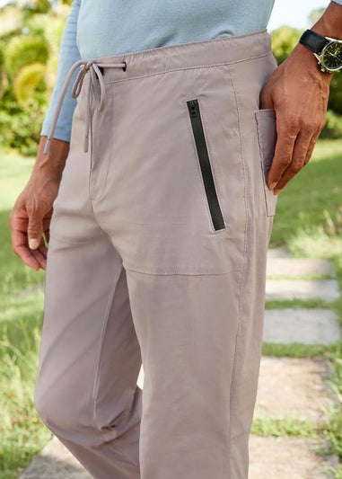 Cotton Traders Tan Quick Dry Stretch Leisure Trousers