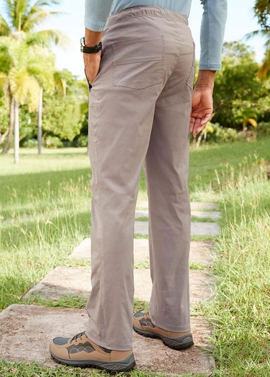 Cotton Traders Tan Quick Dry Stretch Leisure Trousers