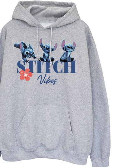 Disney Stitch Vibes Grey Hoodie