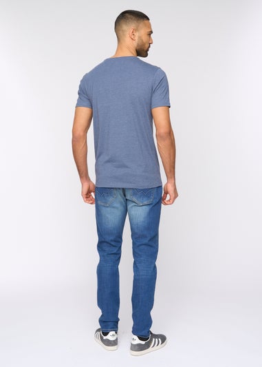 Bewley & Rich Denim Marl Barlowe T-Shirt