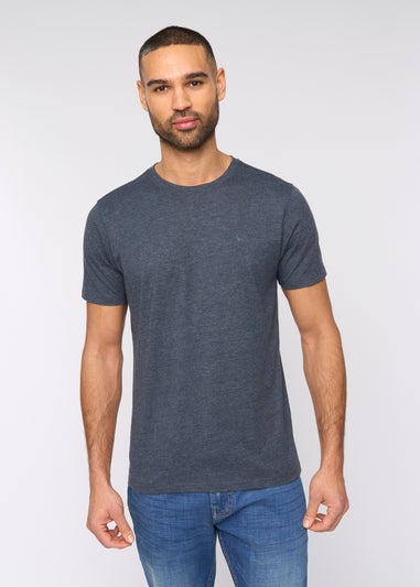 Bewley & Rich Navy Marl Barlowe T-Shirt