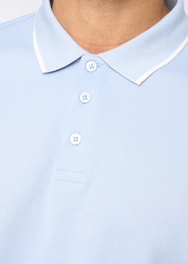 Bewley & Rich Mid Blue Elverton Polo