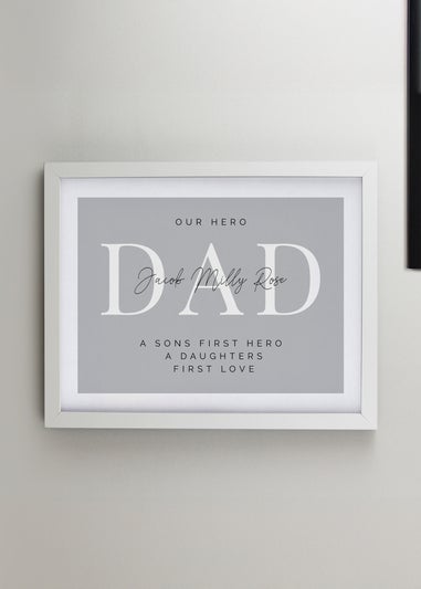 Personalised Memento Company White Poster Frame
