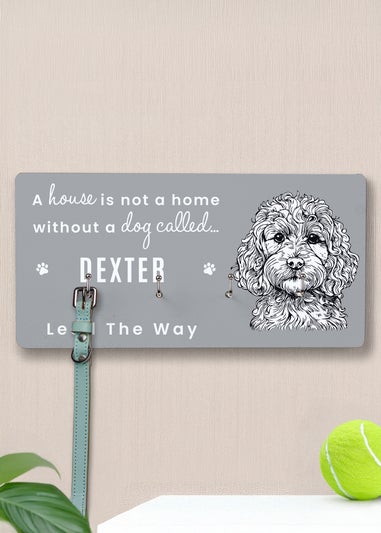 Personalised Memento Company  Cockapoo Grey Lead Hooks