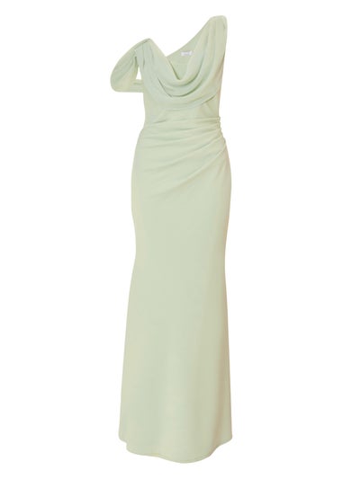 Quiz Green Drop Sleeve Maxi Dress