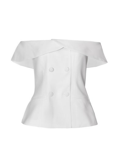 Quiz Cream Bardot Waistcoat