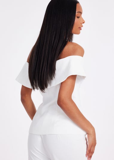 Quiz Cream Bardot Waistcoat