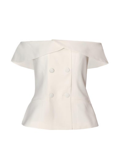 Quiz Cream Bardot Waistcoat