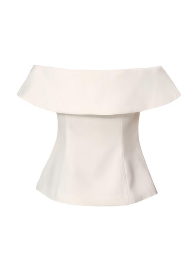 Quiz Cream Bardot Waistcoat