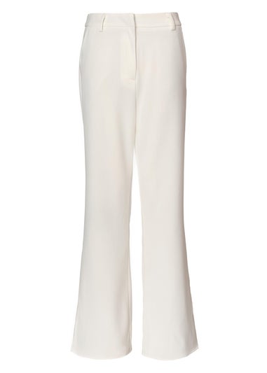 Quiz Cream Tailored Trousers