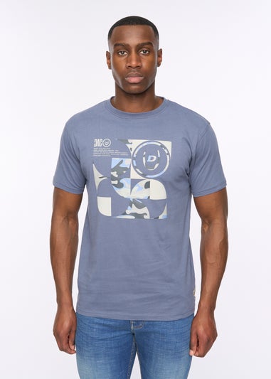 Duck & Cover Dark Denim Camshapes T-Shirt