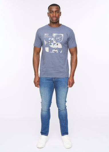 Duck & Cover Dark Denim Camshapes T-Shirt
