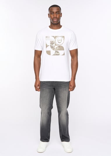 Duck & Cover White Camshapes T-Shirt