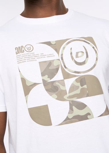 Duck & Cover White Camshapes T-Shirt