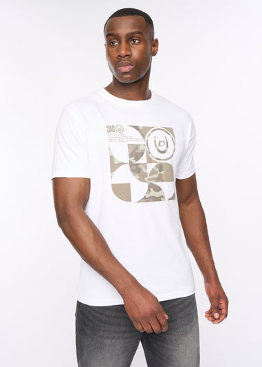 Duck & Cover White Camshapes T-Shirt