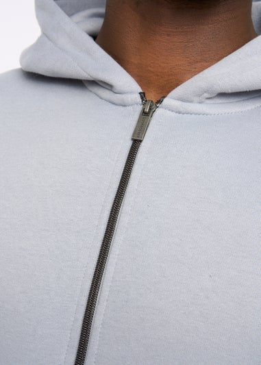 Duck & Cover Steel Blue Chemtars Zip Thru Hoodie