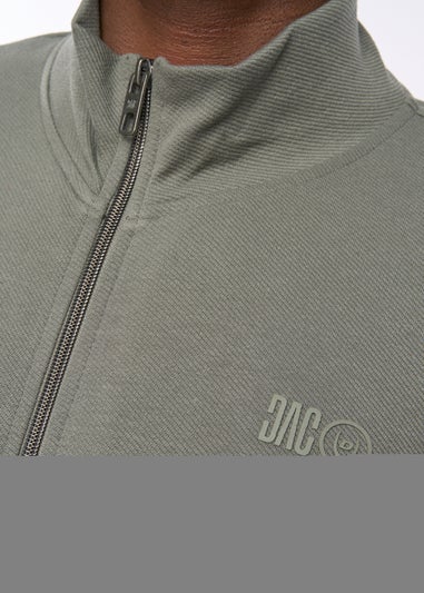 Duck & Cover Olive Hannings Zip Thru Hoodie