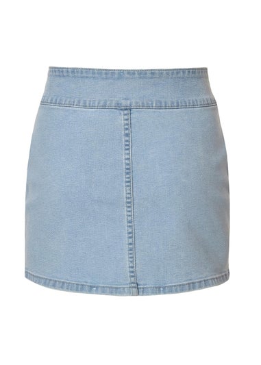Quiz Blue Denim Mini Skirt