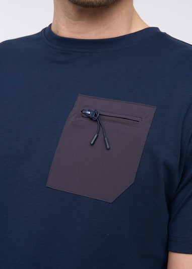 Duck & Cover Navy Puretor T-Shirt