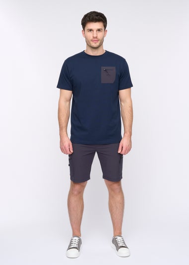 Duck & Cover Navy Puretor T-Shirt