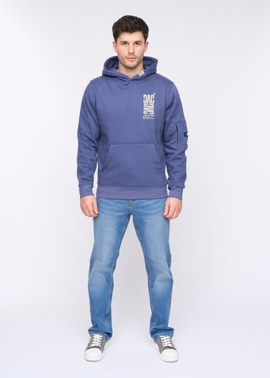 Duck & Cover Navy Tremake Hoodie