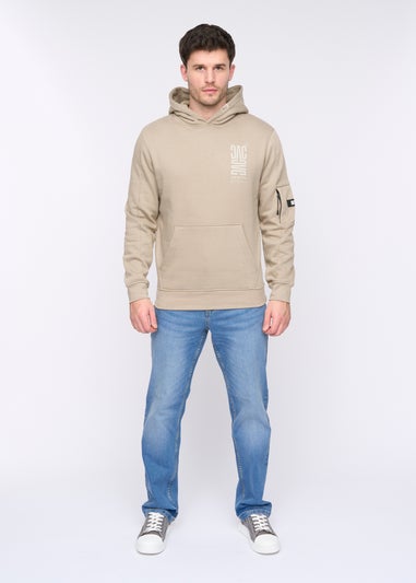 Duck & Cover Light Pebble Tremake Hoodie