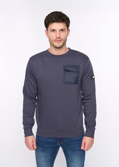 Duck & Cover Dark Navy Trenforth Crew Sweat