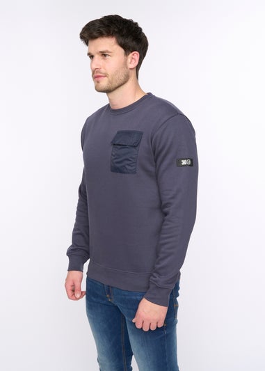 Duck & Cover Dark Navy Trenforth Crew Sweat