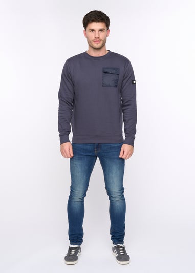 Duck & Cover Dark Navy Trenforth Crew Sweat