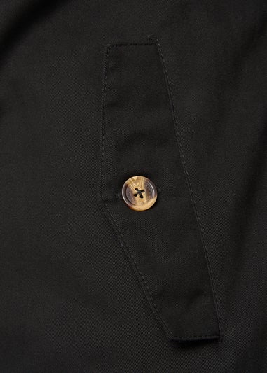 Bewley & Rich Black Dartmoore Harrington Twill Jacket