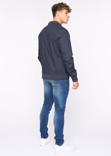 Bewley & Rich Navy Dartmoore Harrington Twill Jacket