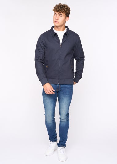 Bewley & Rich Navy Dartmoore Harrington Twill Jacket
