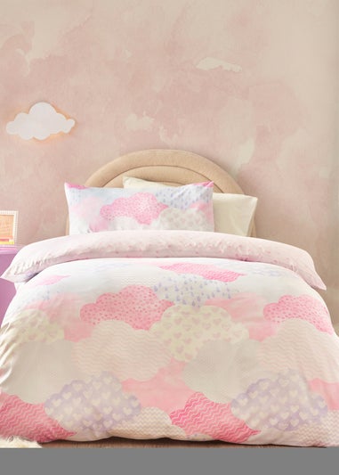 Catherine Lansfield Kids Soft as a Cloud Double Duvet Cover Set Pink