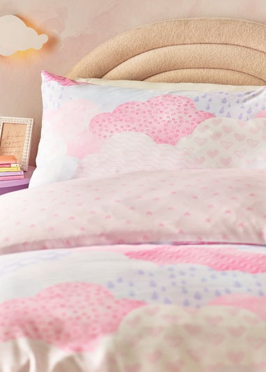 Catherine Lansfield Kids Soft as a Cloud Pink Pastel Duvet Cover Set