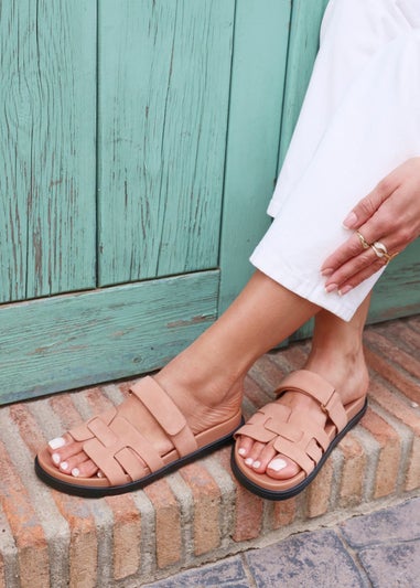 Linzi Essential Dusky Pink Slip On Sandal