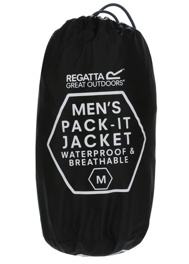 Regatta Black Pack It III Waterproof Breathable Isolite Jacket